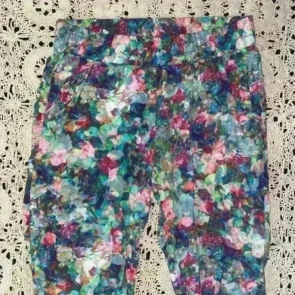 Sam & Lavi LA boho floral printed rayon cropped pants